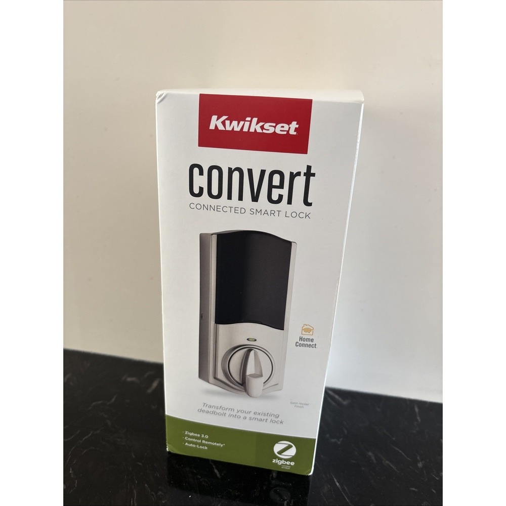 New Kwikset Convert Smart Lock Satin Nickel Kit